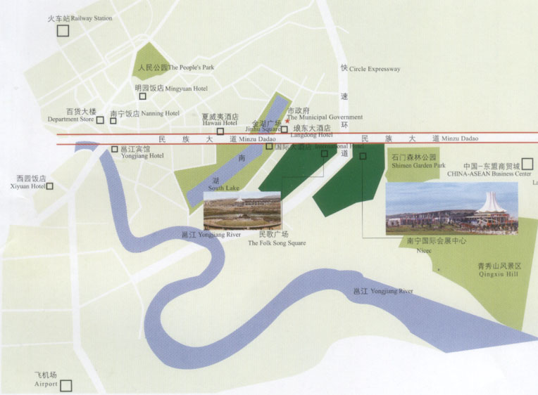 南宁国际会展中心交通图