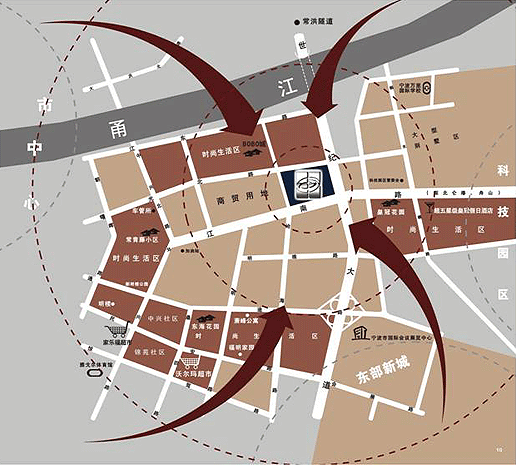 宁波国际汽车城交通图