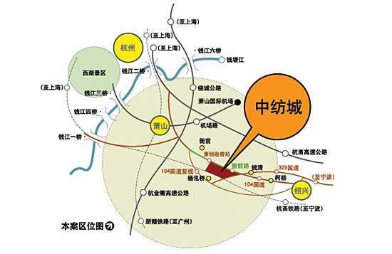 中国纺织采购博览城国际会展中心交通图